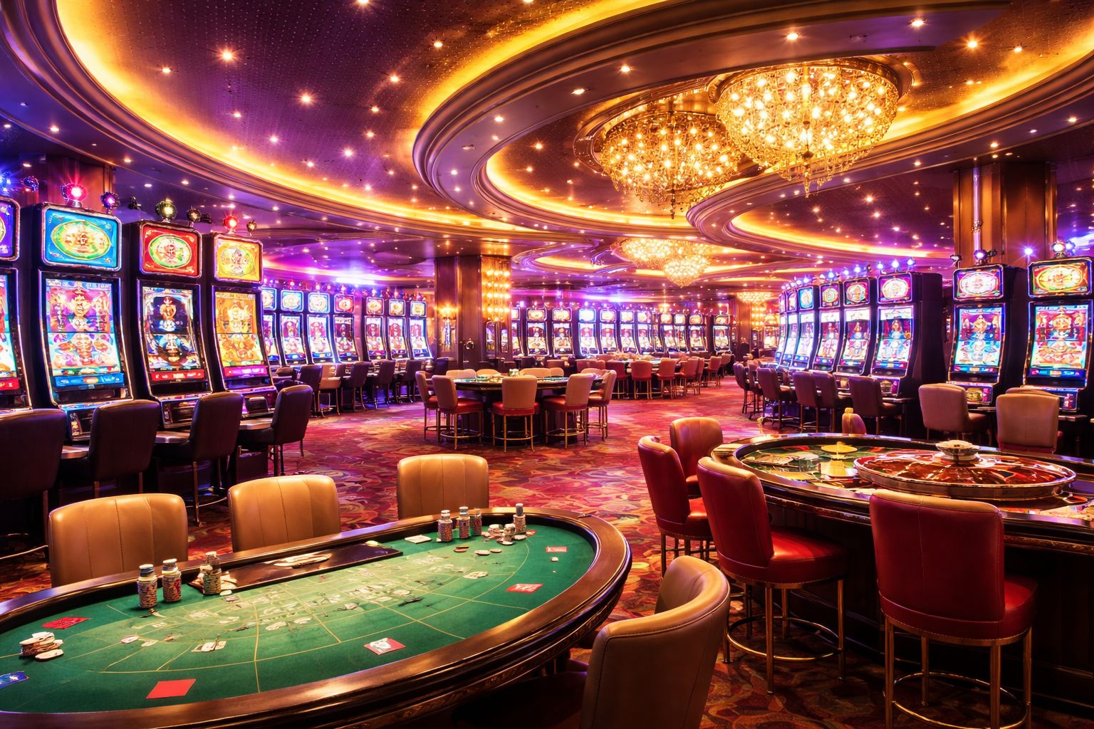 Cảnh banner sảnh đầy màu sắc của HP666 casino